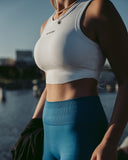 Racer Bra White