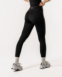 High Waist Crossover Legging - Black
