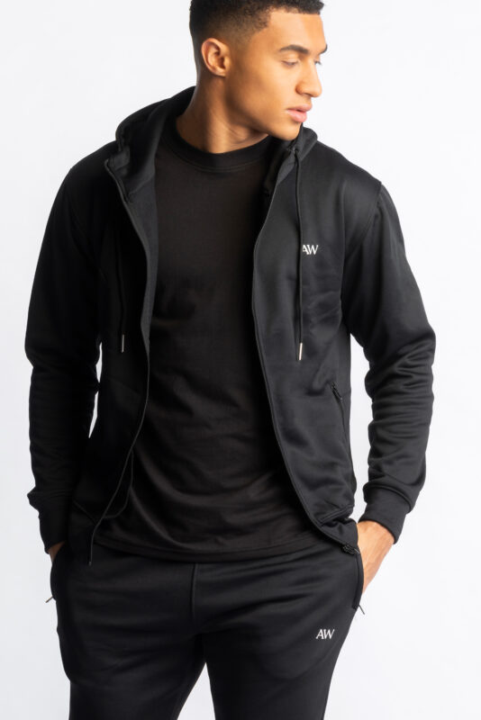 Pace Zip Hoodie – Black | AW ACTIVE