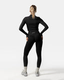 LuxForm Zip Crop Jacket Black