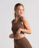 Crop Tank 'Body' Mocha