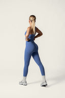 Crossover-legging paars