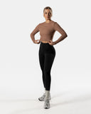 Lift Rib Long Sleeve Brown