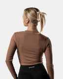 Lift Rib Long Sleeve Brown