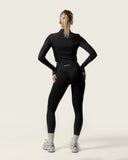 LuxForm Zip Crop Jacket Black