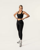 Crossover-legging zwart