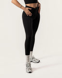 Crossover-legging zwart