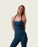 Halter Tank Bra Midnight