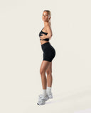 Naadloze shorts zwart