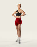 Nahtlose Shorts Rubinrot