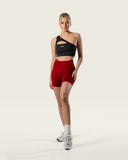 Nahtlose Shorts Rubinrot