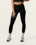 Naadloze legging zwart