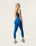 Naadloze legging blauw