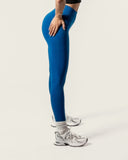 Naadloze legging blauw