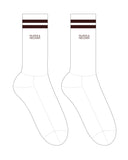 Chaussettes antidérapantes Pilates &amp; Recover Blanc x Cerise