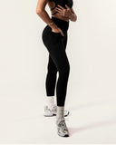 Legging met zakken, zwart